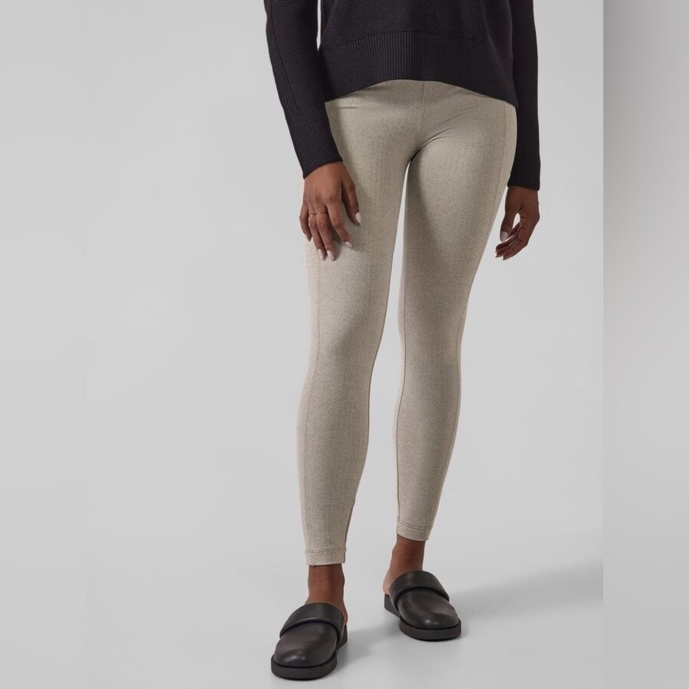 Athleta Delancy Herringbone Tight Pull On Pants women’s size large